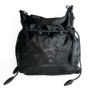 Patricia Nash Black Caffarelli Leather Bag